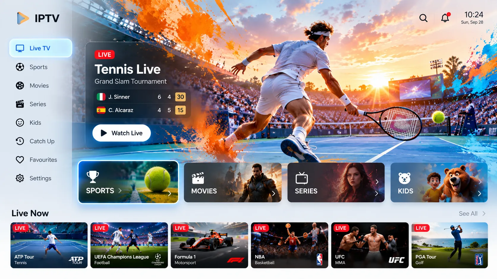 IPTV auf Apple TV 4K und MacBook mit Infuse App
